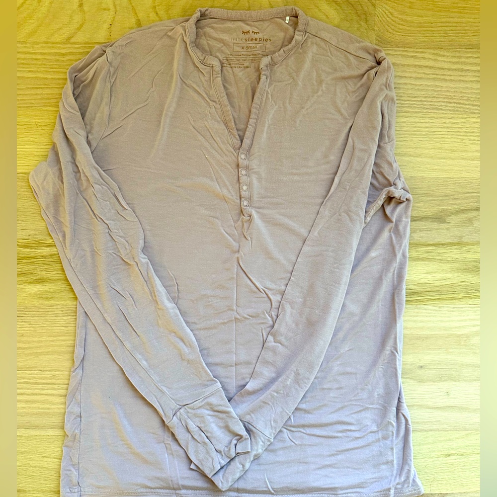 Little sleepies snap button sleep shirt